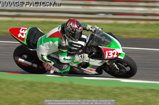 2008-05-11 Monza 0250 Superstock 1000 - 132 Yoann Tiberio - Kawasaki ZX 10R